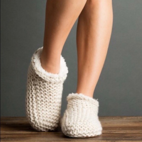 Lemon Shoes | Lemon Knit Slipper Bootie | Color: Cream | Size: Os | Bwgrbic's Closet